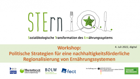  Online-Expert*innenworkshop „Politische Strategien für eine nachhaltigkeitsförderliche Regionalisierung von Ernährungssystemen“