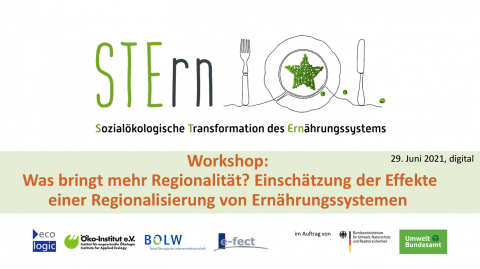 Was bringt mehr Regionalität? Einschätzung der Effekte einer Regionalisierung der Ernährungssysteme